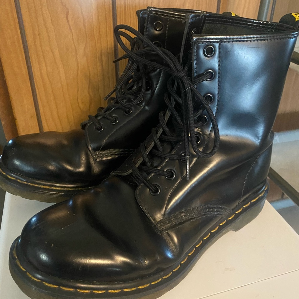 Dr. Martens Docs 1460 Black Genuine Leather Boots